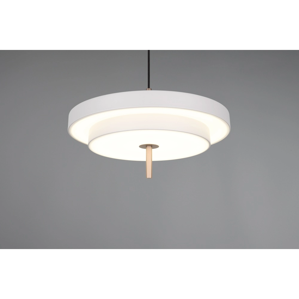 Design-Pendelleuchte Keaton weiß Ø 40cm Trio 4017807653373