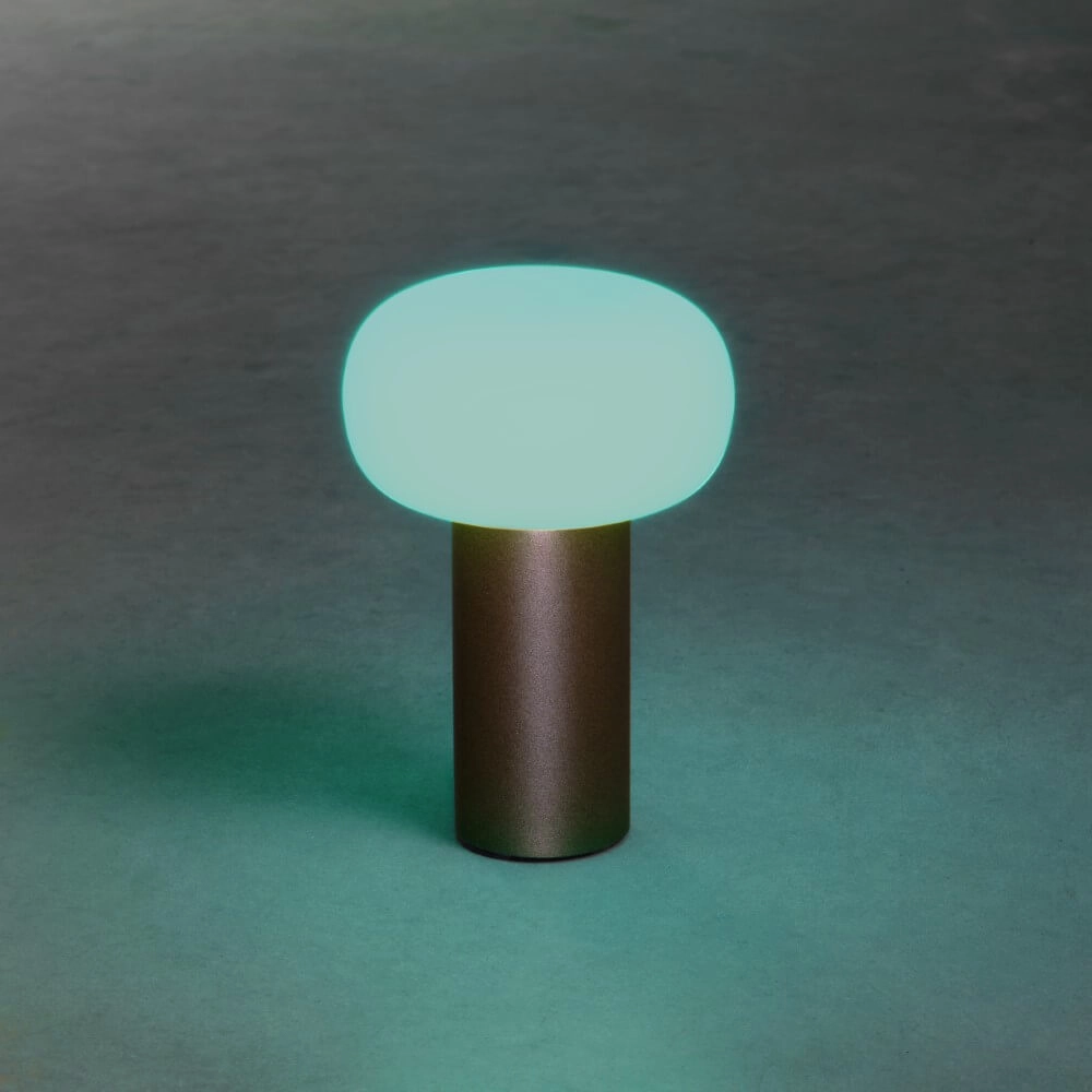 Wiederaufladbare Tischlampe Antibes rostbraun KonstSmide 7318308269726