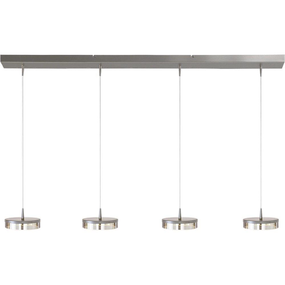 4-Licht Pendellampe Imperia 130 cm Nickel