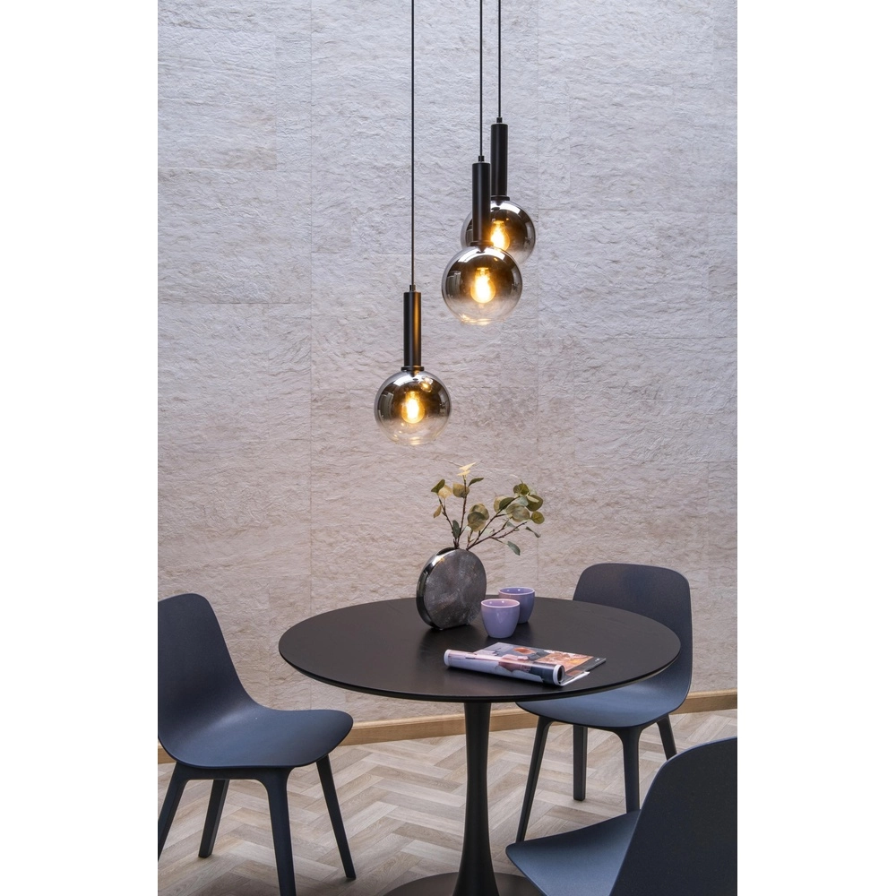 Pendellampe Marius 3-Licht Schwarz Lucide 5411212452238