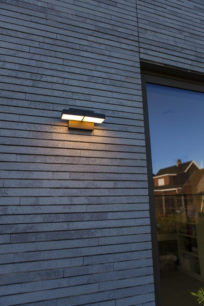 Einzigartige Wandlampe Twisto Grau Lutec 6939412018157