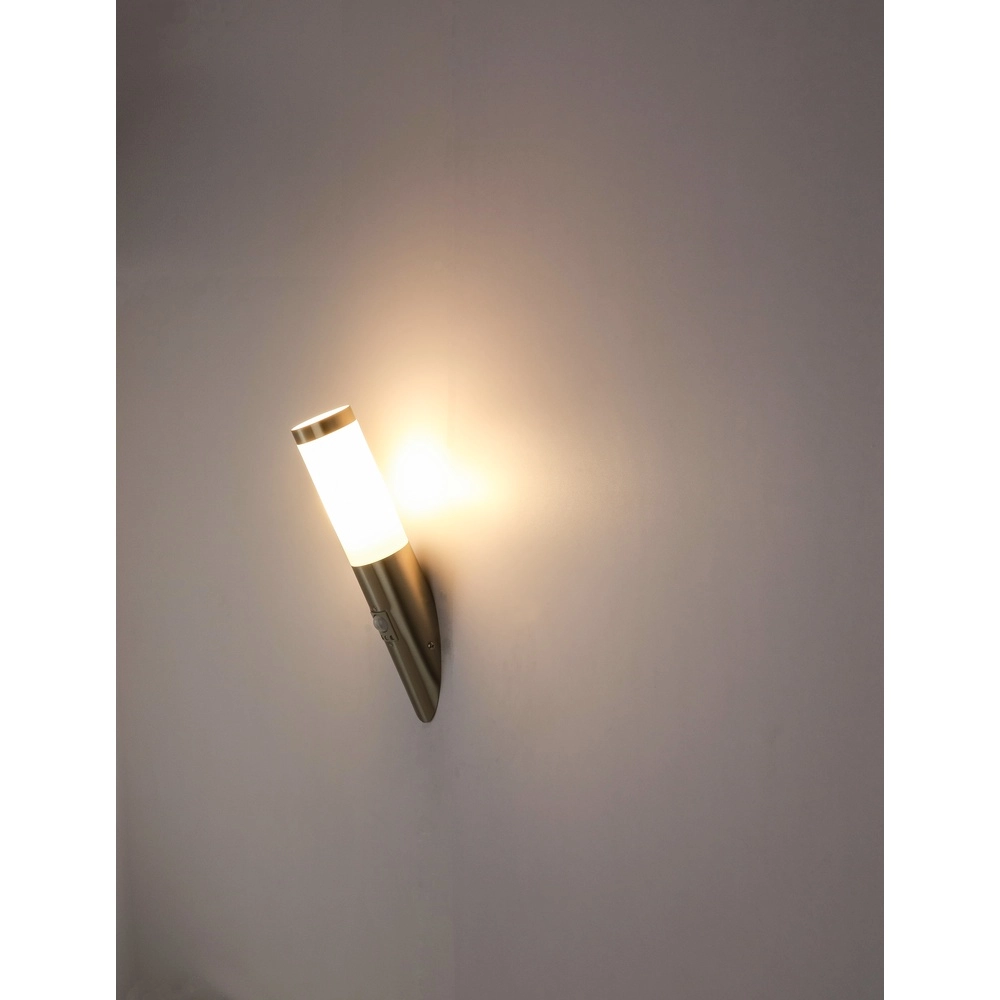 Außenlampe Boston Led Edelstahl mit Weiß und Sensor Globo 9007371282333