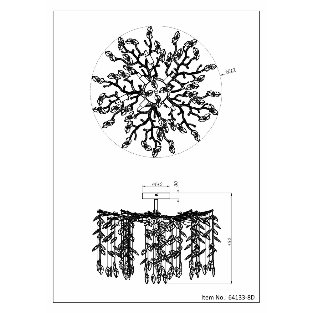 Deckenlampe Danna Chrom Globo 9007371580422