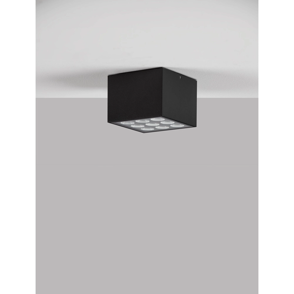 Deckenlampe Jax quadratisch 11cm anthrazit Lyora 5212017476685