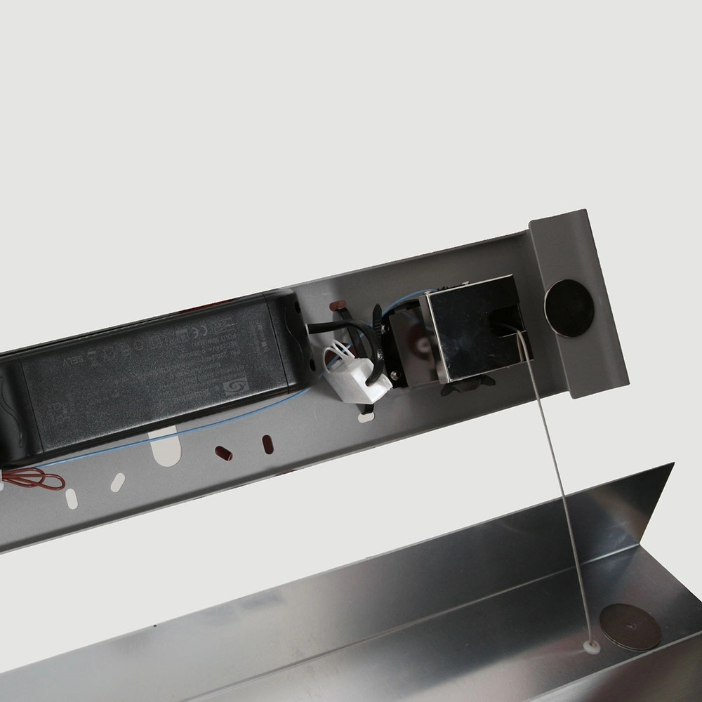 Schlanke Pendelleuchte Bloc Metallic-Grau Steinhauer 8712746148268