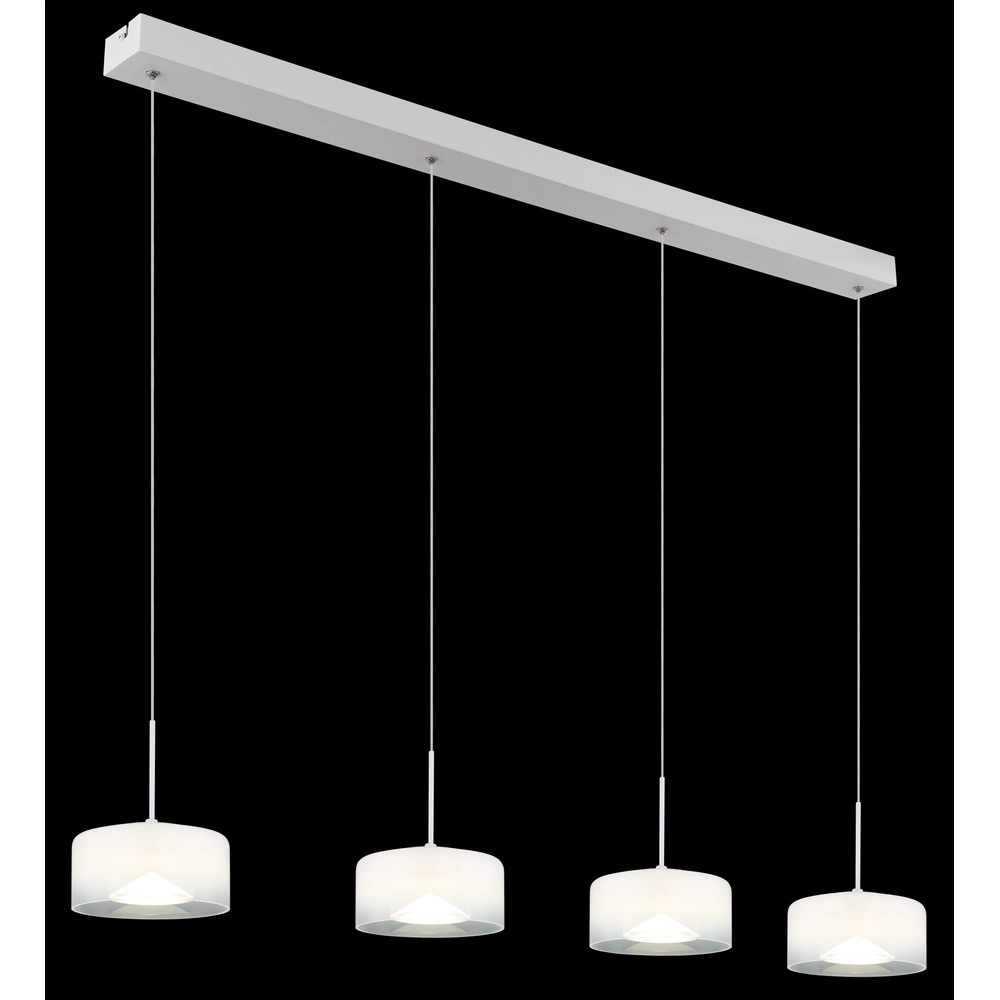 Design-Pendellampe Belinda 4-Licht weiß Globo 9007371533299
