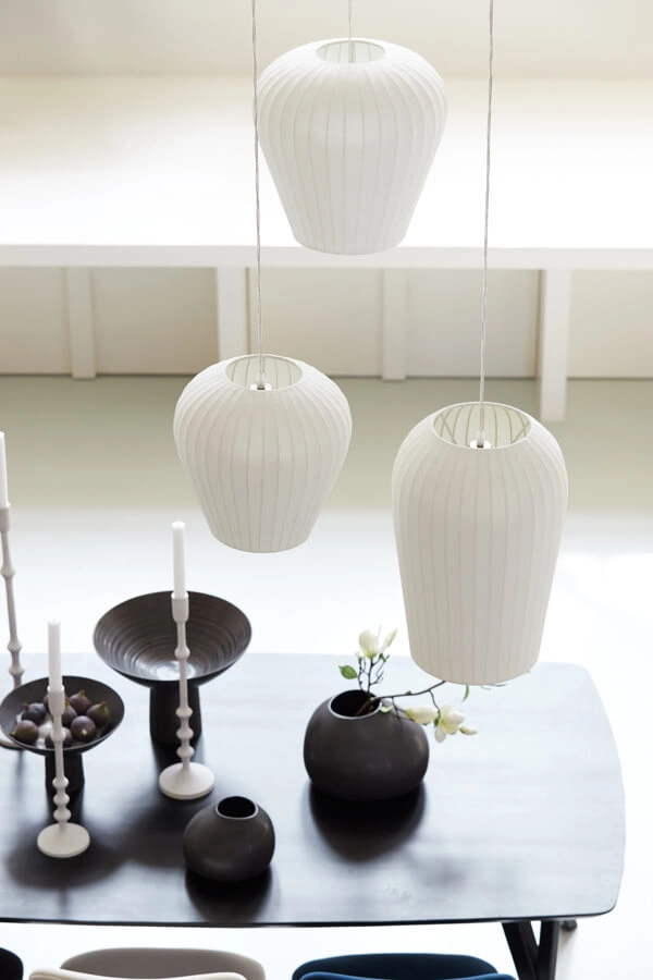 Weiße Pendelleuchte Axel japandi Ø 31cm Light & Living 8717807638412