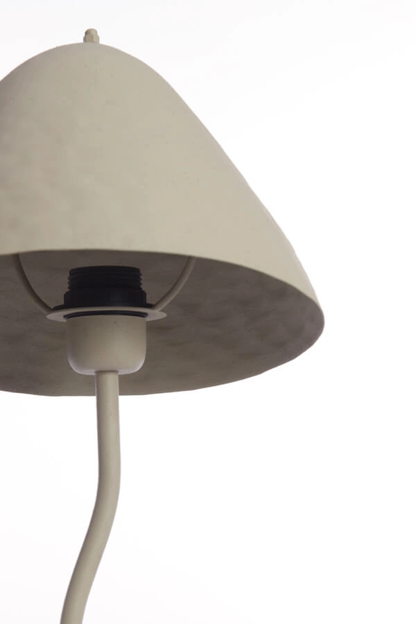 Tischlampe Elimo Ø 25cm x 60cm creme Light & Living 8717807705190