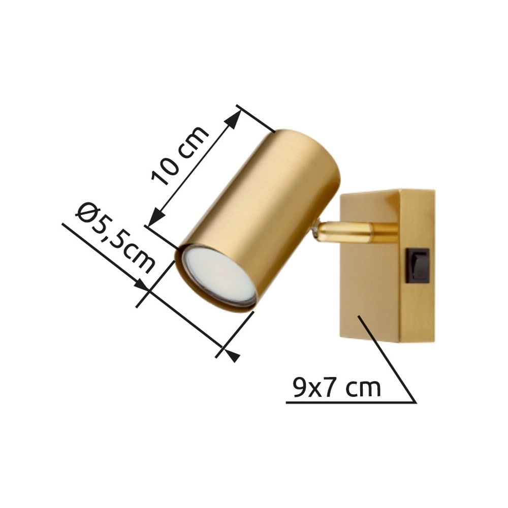 Oberflächenmontierter Spot Robby Gold Globo 9007371452071