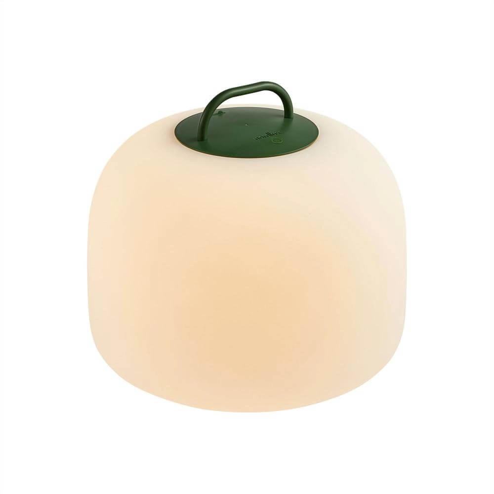 Tischlampe Kettle To-Go wiederaufladbar weiß mit grün Ø 36cm Nordlux 5704924012891