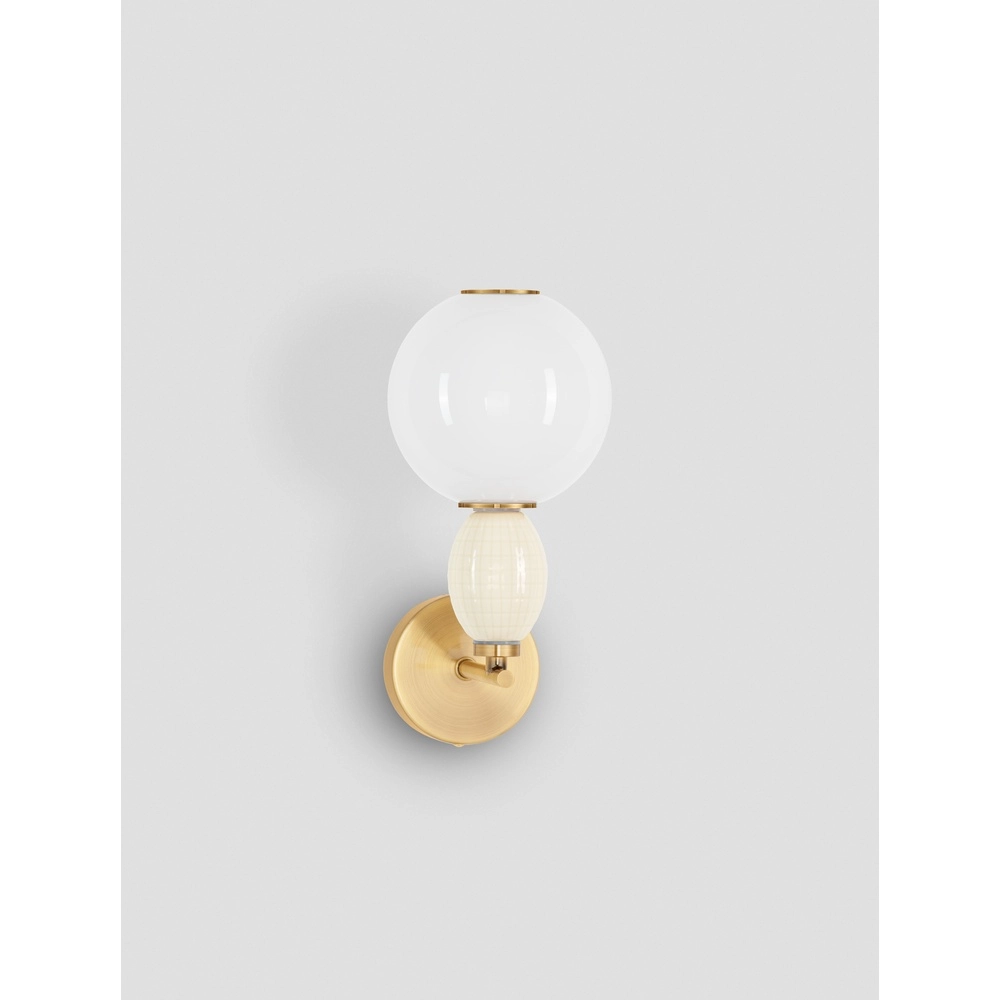 Wandleuchte Obrie Gold mit Weiß Lyora 5212017484215