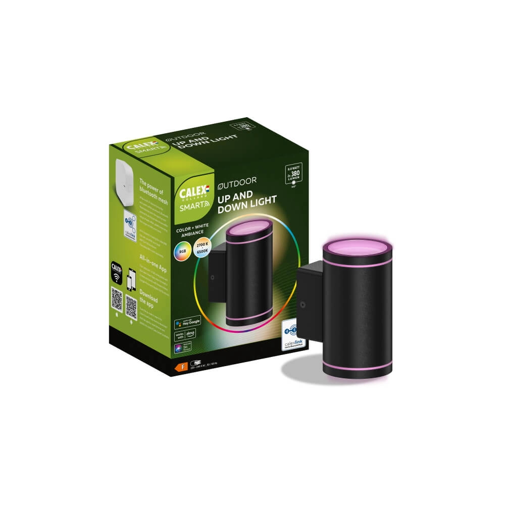 Intelligente Außenlampe Link 2L oben unten - schwarz Circle 8712879149569