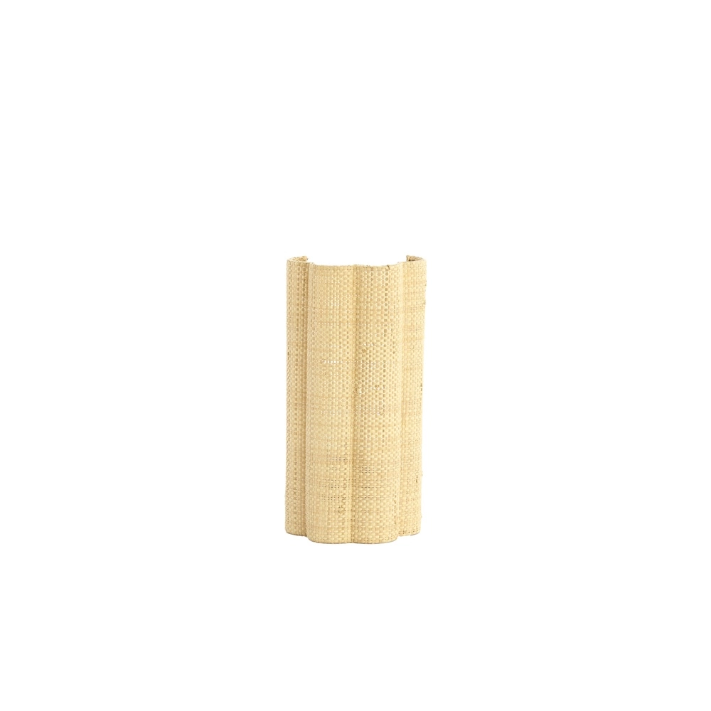 Japandi Wandlampe Verdantia 30 cm – Naturraffia