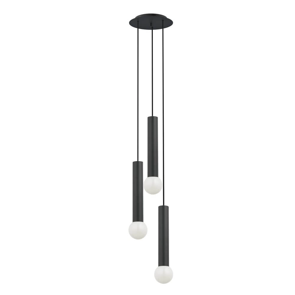 Schwarze Hängelampe Baton 3-flammig Lyora 5903139785693