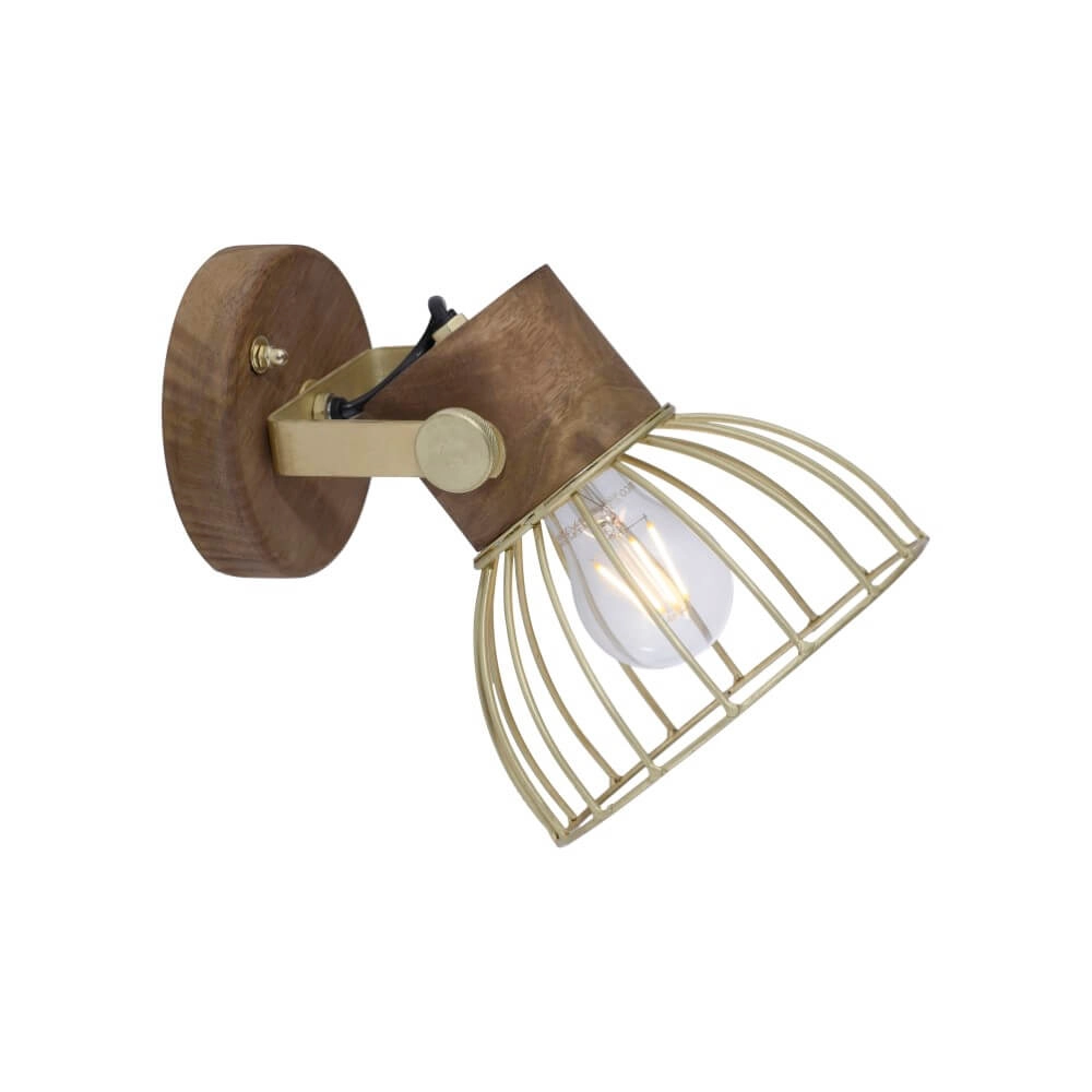 Wandleuchte Alami braunes Messing Just Light 4043689976217