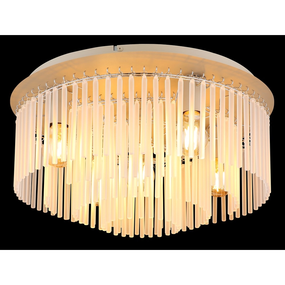 Deckenlampe Gorley sandbraun mit Glas Ø 50cm Globo 9007371578719
