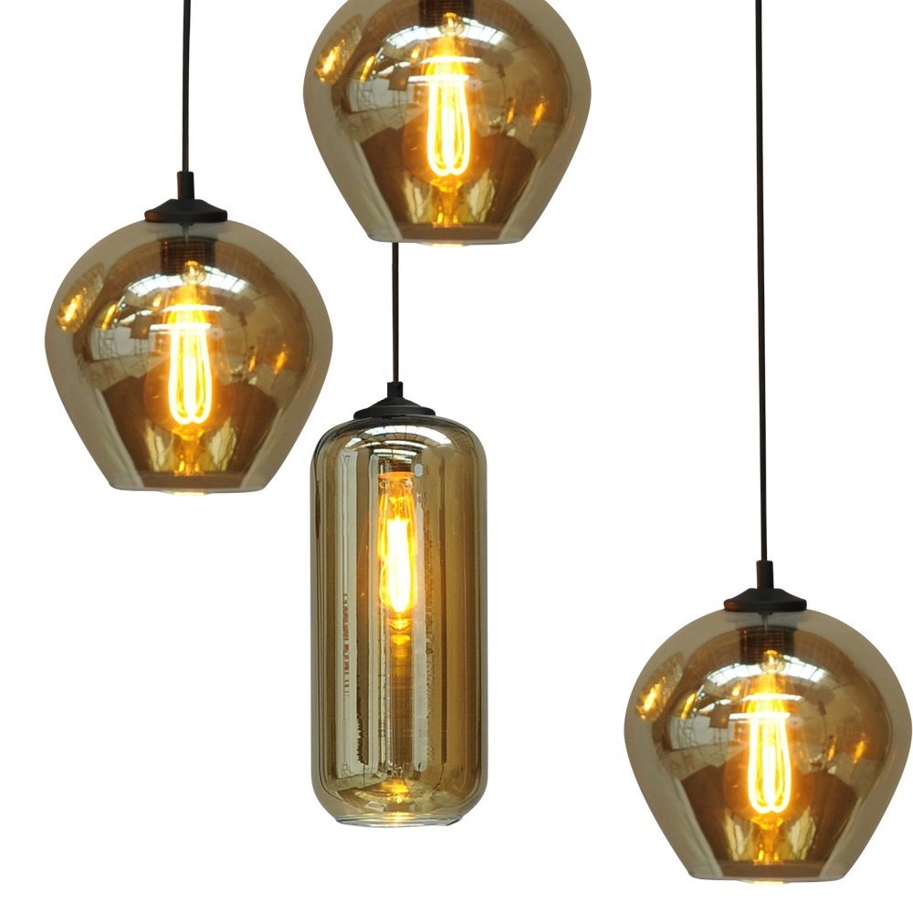Hängelampe Quinto Smoke 5-Licht-Curiosa Masterlight 8718121242910