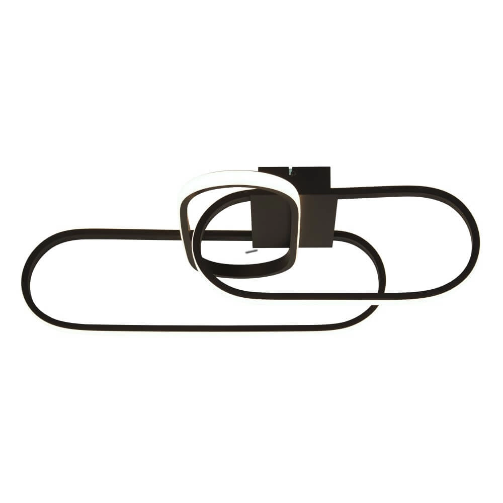 Schlichte schwarze Deckenlampe Clip Searchlight 5053423227405
