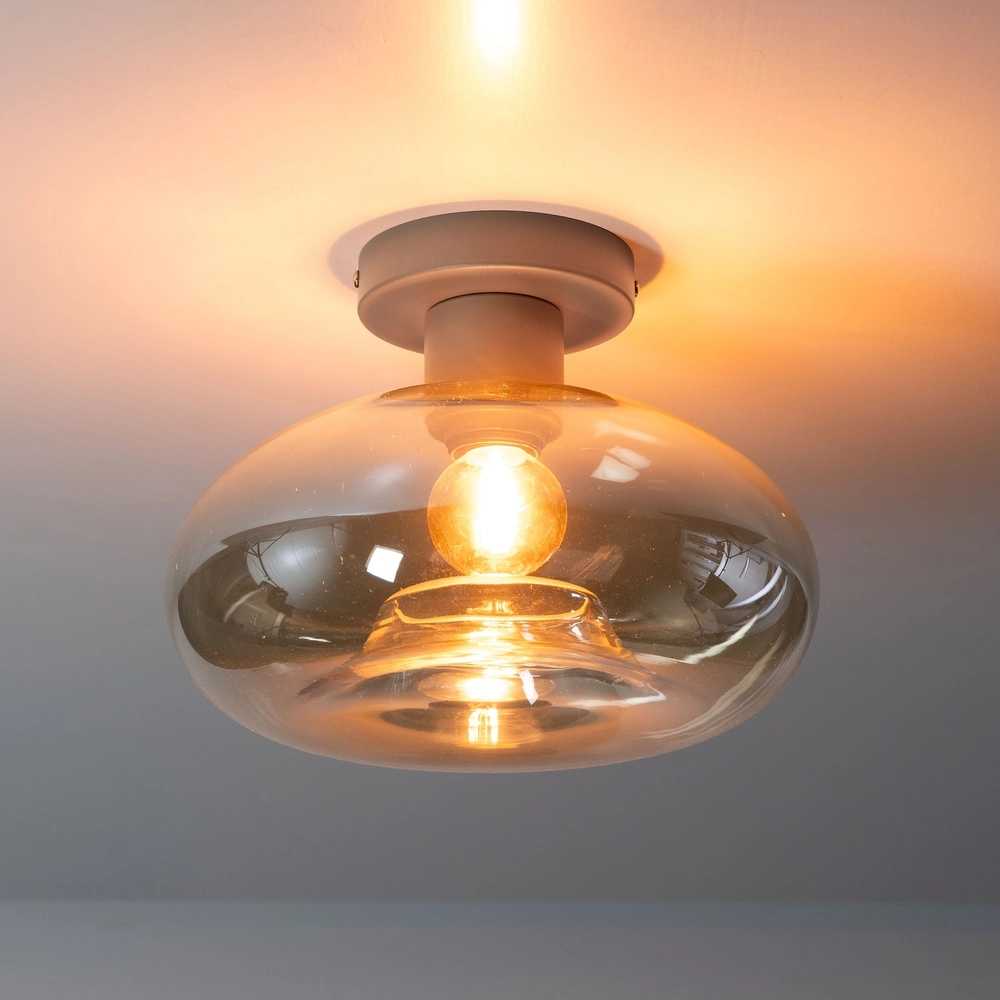 Moderne Deckenlampe Soll sandbraun Ø 27 cm
