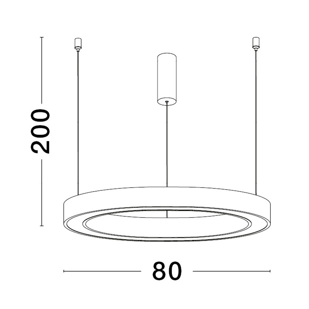 Design-Pendelleuchte Sting gold Ø 80cm Lyora 5212017437426
