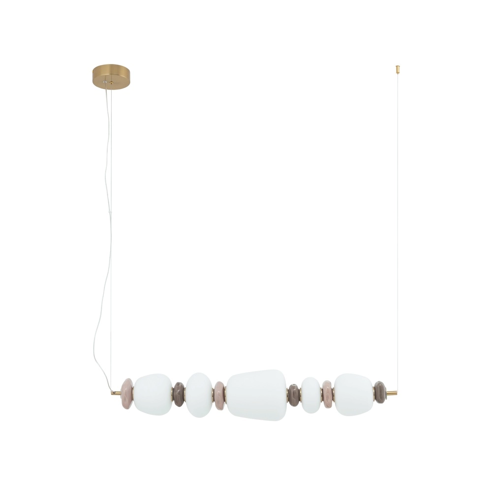 Pendellampe Ceramic Led Keramik und Glas 96 cm