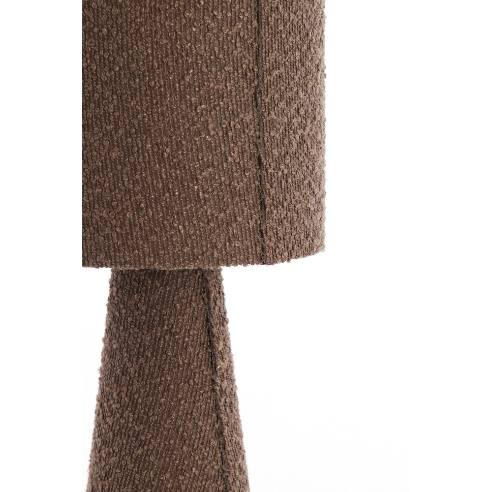 Boucle-Tischlampe Micky 58 cm – braun Light & Living 8717807782764