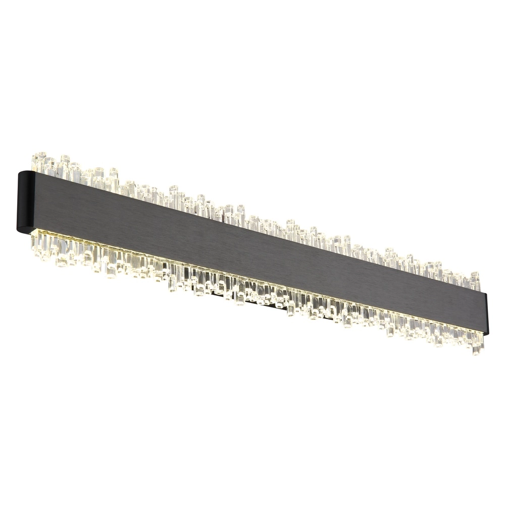 Schwarze Wandlampe Stalagmita 48 cm