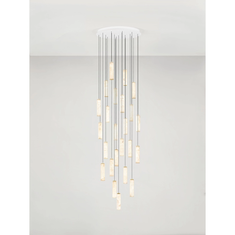 Pendellampe Diletto Gold mit weißen 24-Lichtern Lyora 5212063503250
