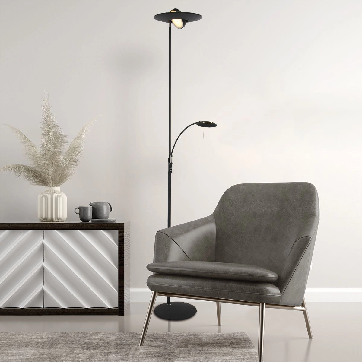 Leselampe Zenith LED schwarz Steinhauer 8712746113396