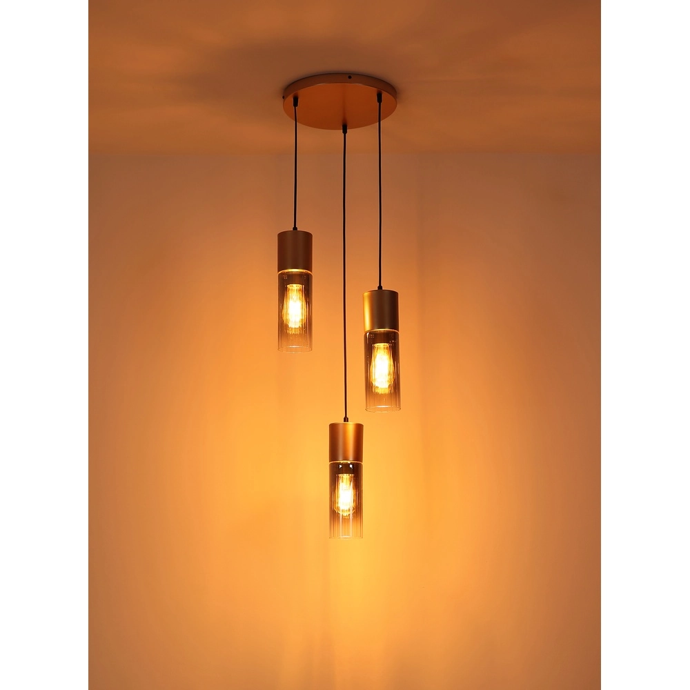 3-Licht Pendellampe Annika Braunes Design Globo 9007371528905