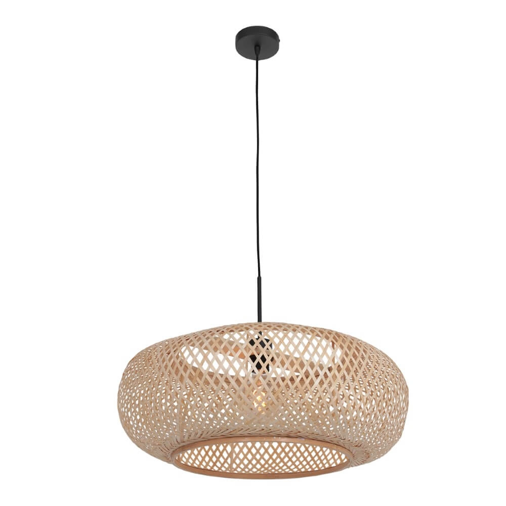 Hängelampe aus Rattan Sparkled Ø 60cm Steinhauer 8712746152920