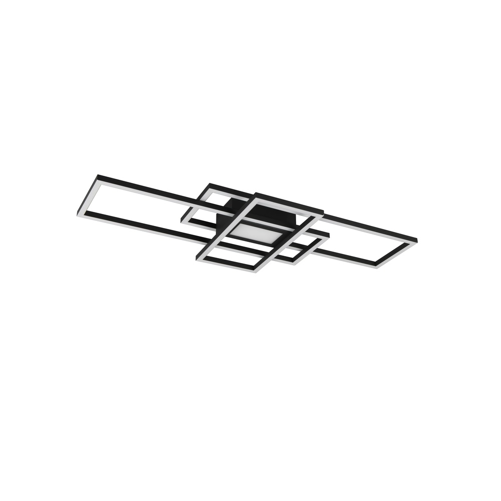Moderne Deckenlampe Fresno Schwarz Trio 4017807653731