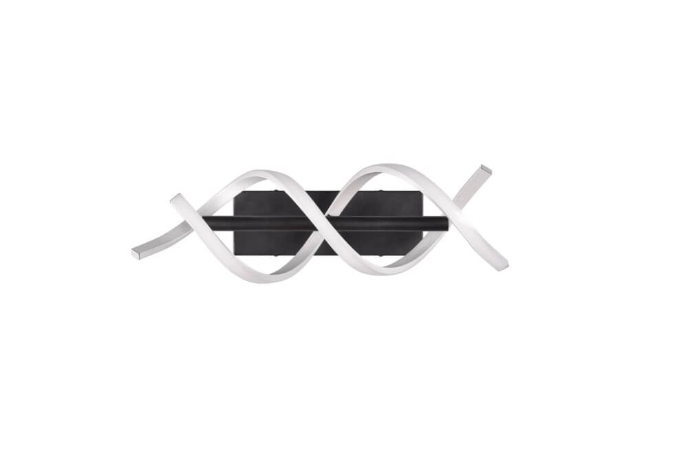 Design-Wandleuchte Sequence gebürstetes Metall Trio 4017807541793