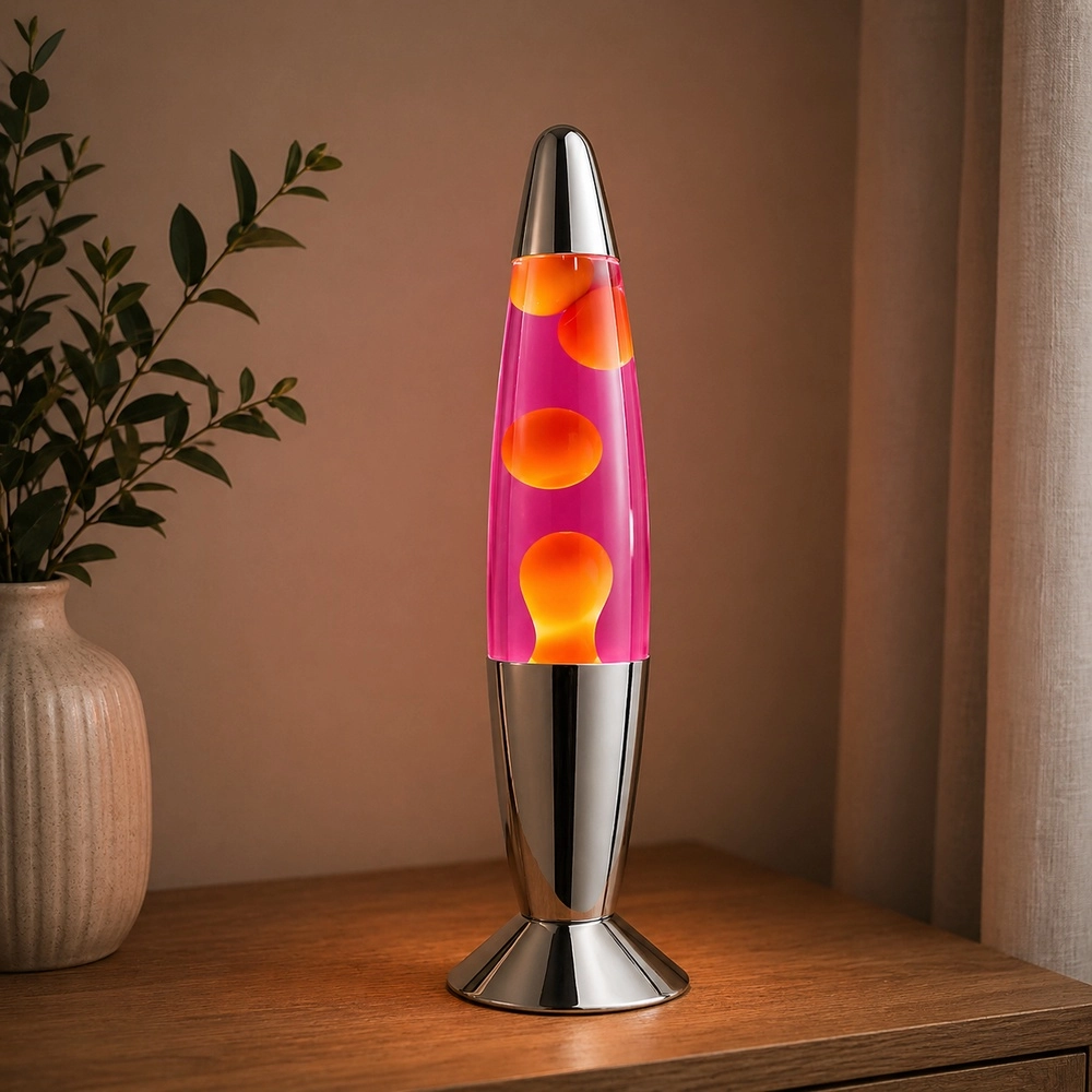 Lavalampe Retro-Lava Chrom Brilliant 4004353477386