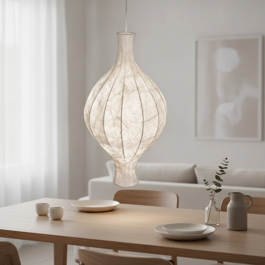 Weiße Pendelleuchte Seda Ø 35cm