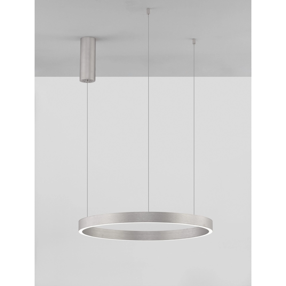 Design-Pendelleuchte Elowen silbergrau Ø 60cm Lyora 5212017439079