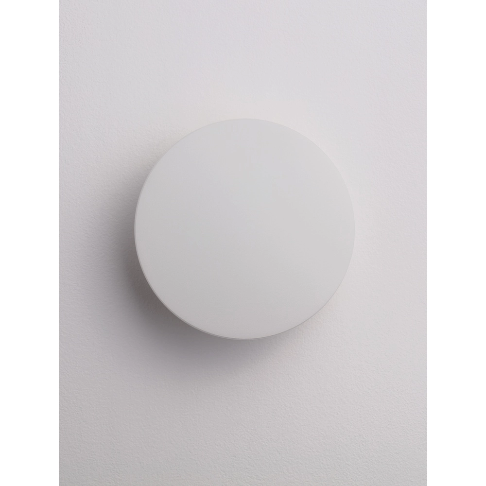 Runde Wandleuchte Copper weiß Ø 13,5cm Lyora 5212017447319