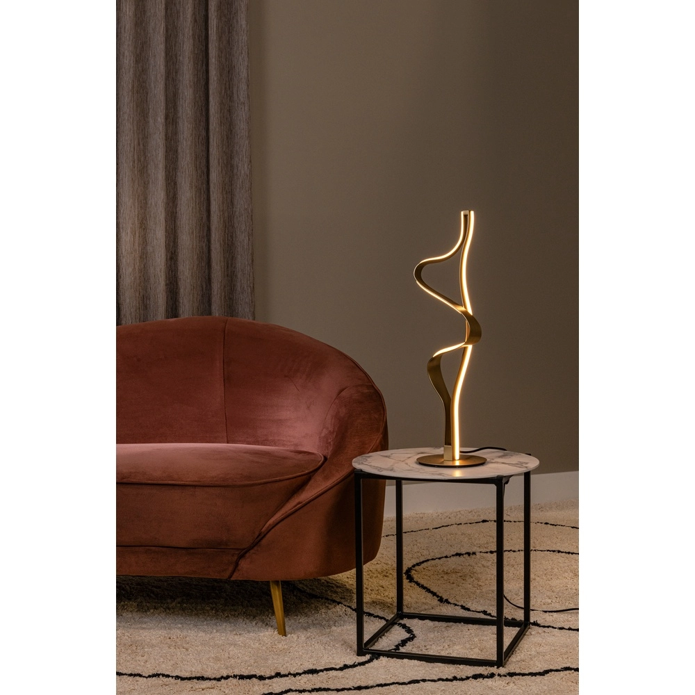 Tischlampe Lambada Curl Gold Premium by Lucide 5411212520876