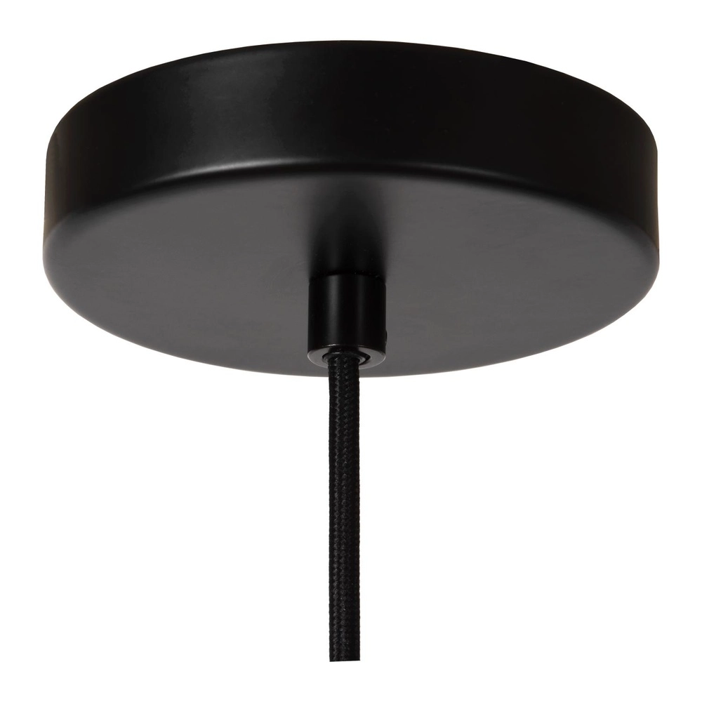 Schwarze Pendellampe Eloise 1-Licht Ø 21 cm Lucide 5411212452450