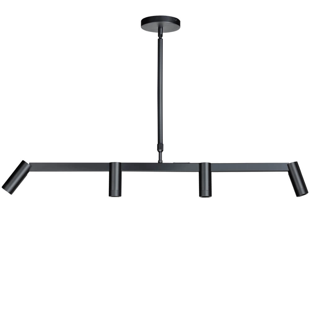 Schlanke Esstischlampe Miller 4-Licht-Schwarz ETH 8720195303077