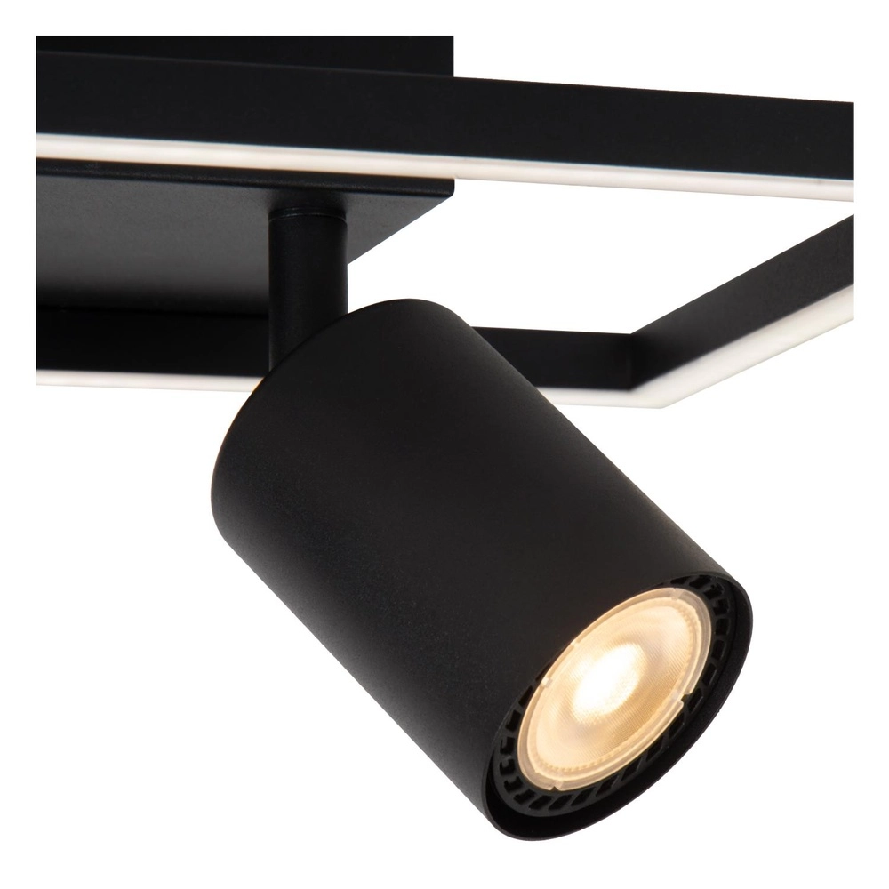 Design-Deckenlampe Arianne LED mit 2x GU10 schwarz Lucide 5411212530882