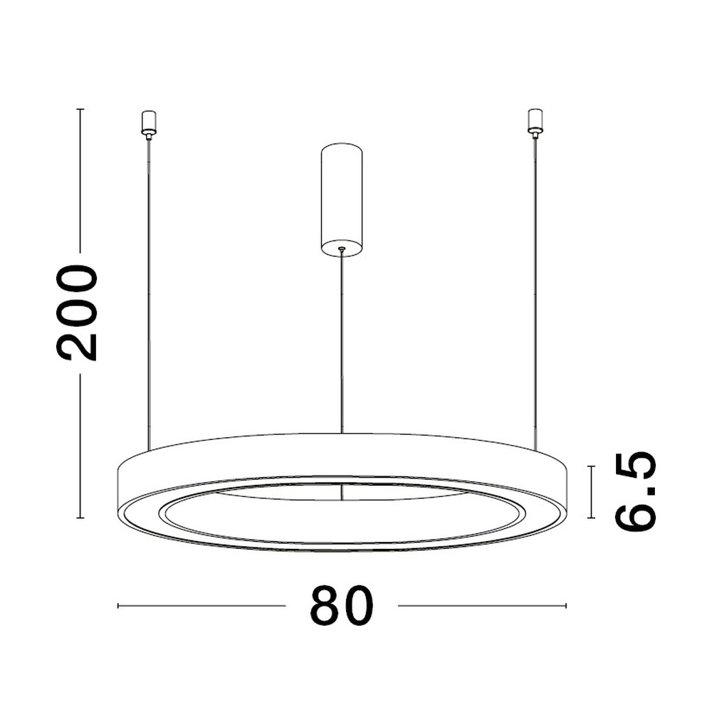 Design-Pendelleuchte Sting schwarz Ø 80cm Lyora 5212017437419