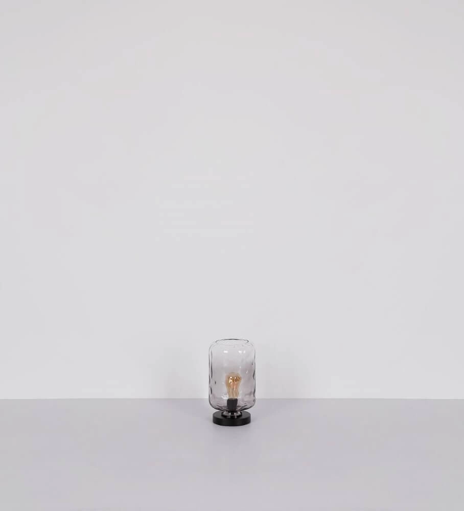 Designer-Tischlampe Darina Rauchglas Globo 9007371449521