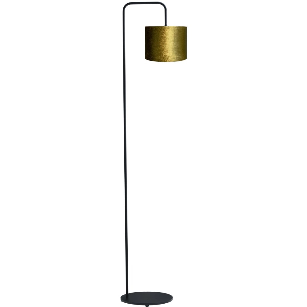 Stehtischlampe Venus 152cm mit olivgrünem Lampenschirm