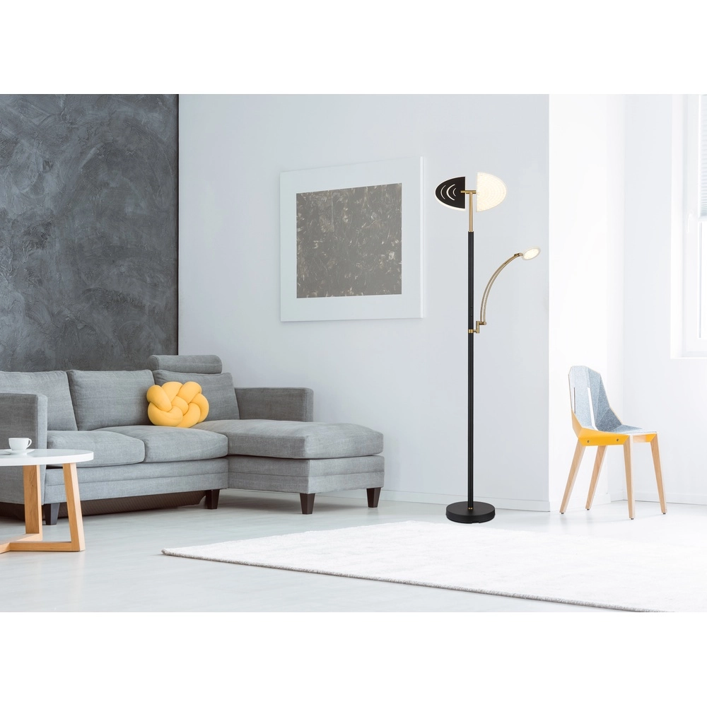 Stehlampe Tirana Schwarz Globo 9007371471119