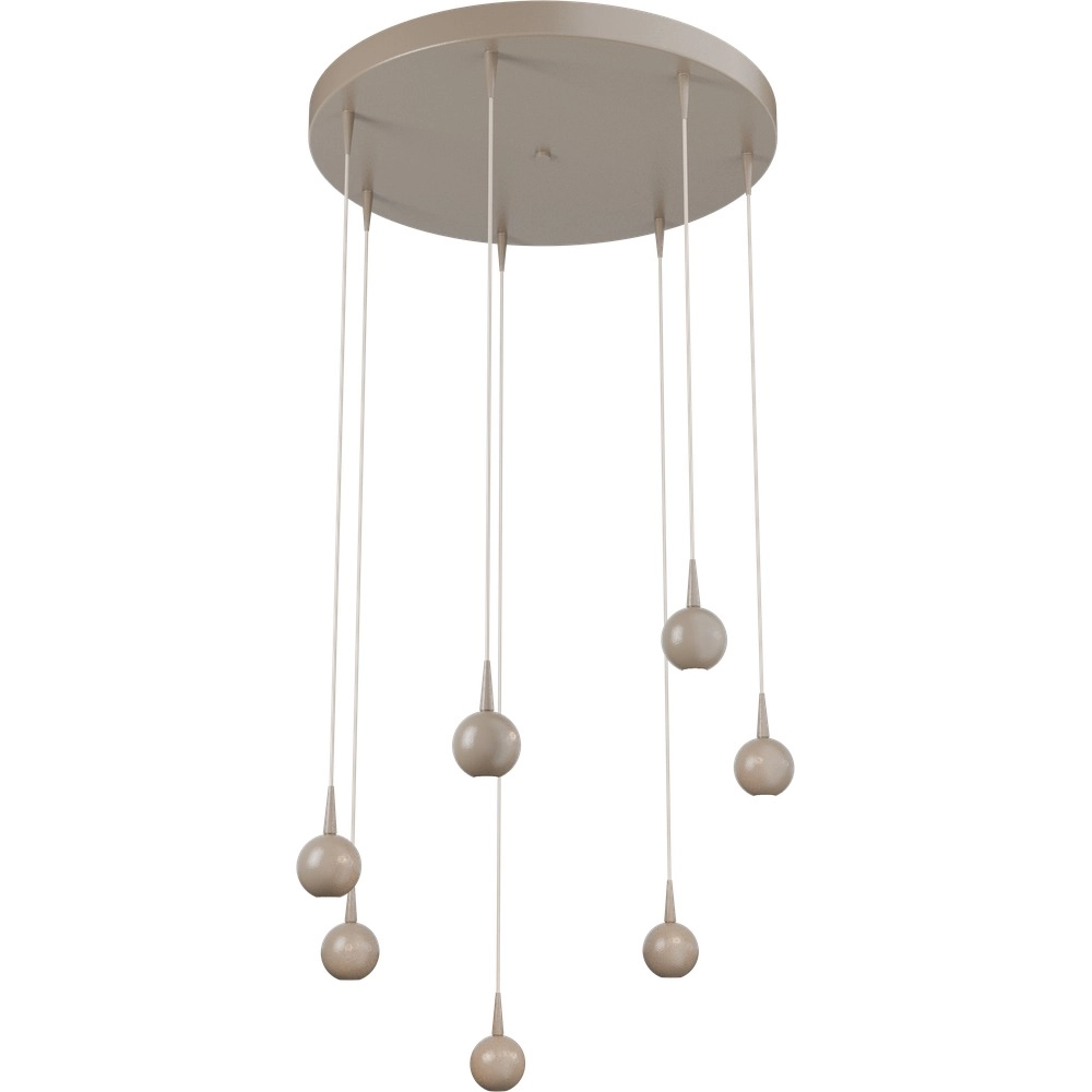 7-Licht Pendellampe Talana beige terra Ø 50cm DTW