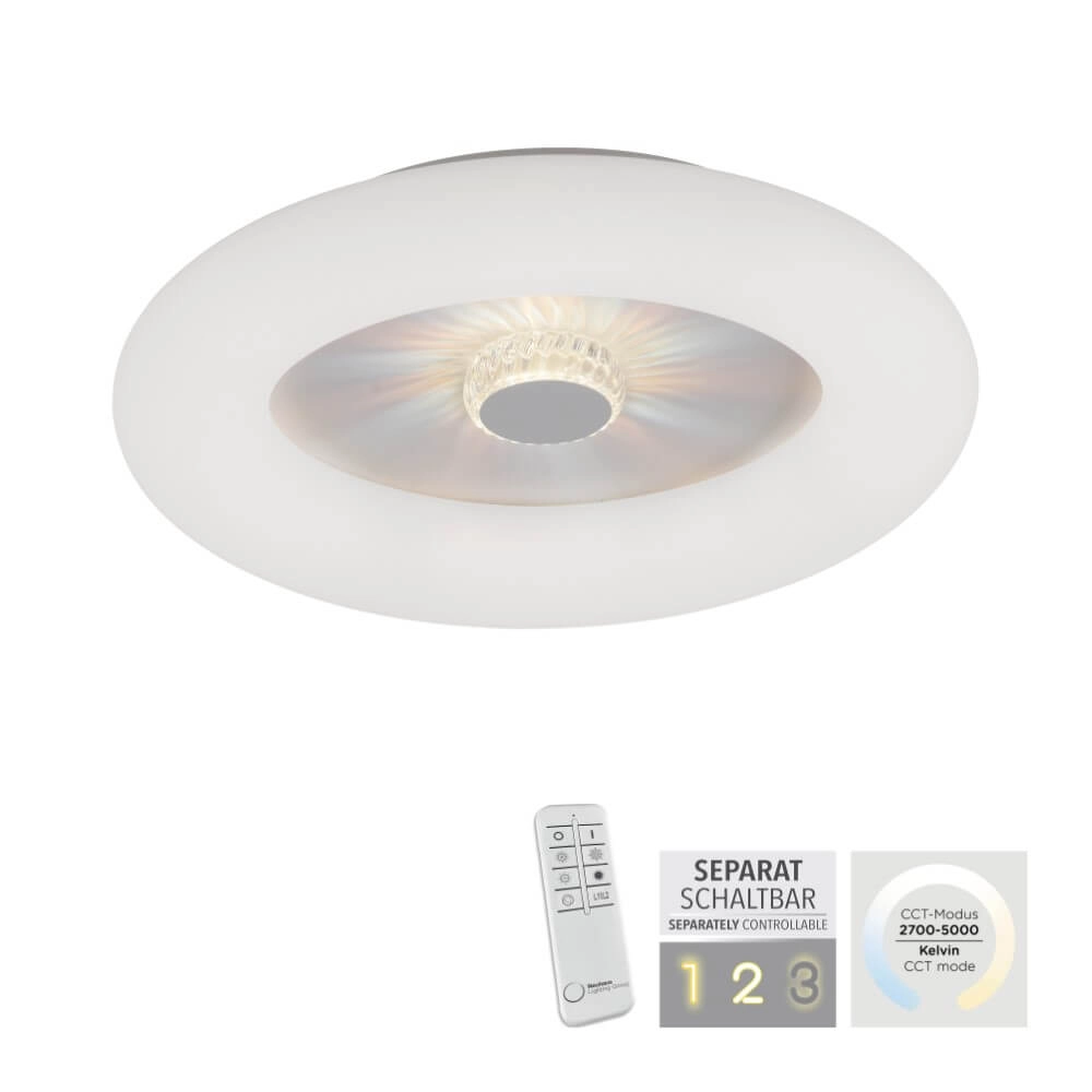 Runde Deckenleuchte Vertigo weiß Ø 50cm Just Light 4043689992408