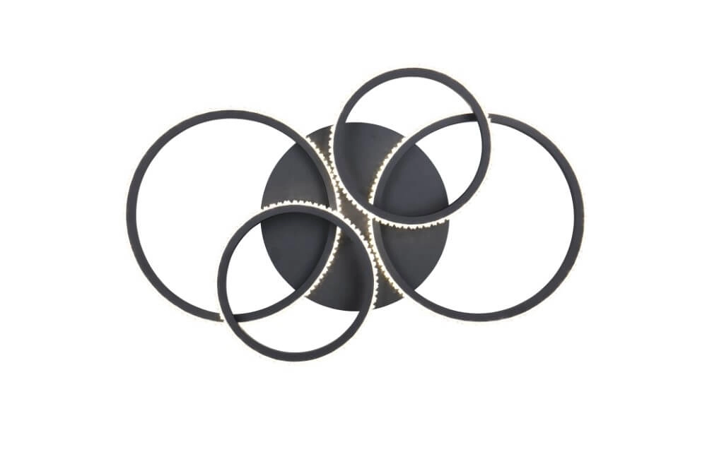 Designer-Deckenleuchte Cires Schwarz Trio 4017807600964