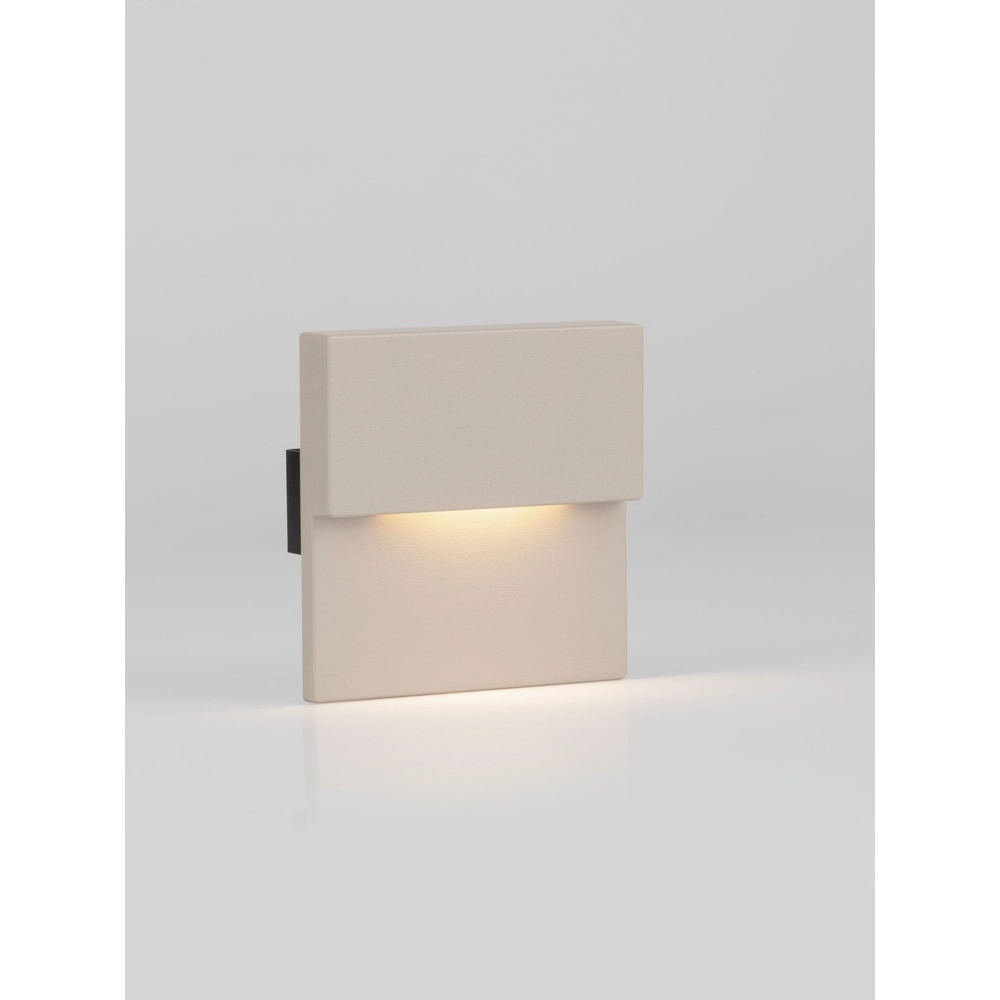 Einbauwandlampe Dan sandbraun 3000K Lyora 5212017497512