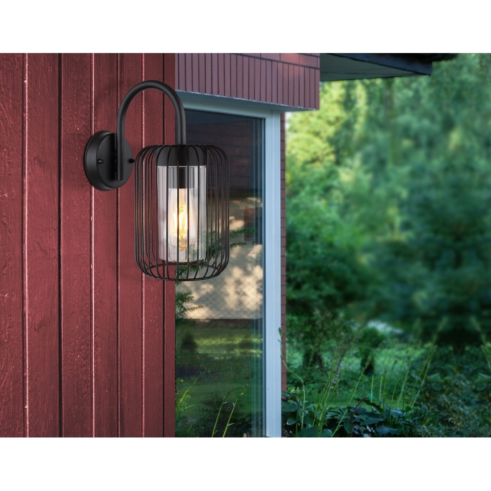 Wandlampe Nina Schwarz Globo 9007371438181